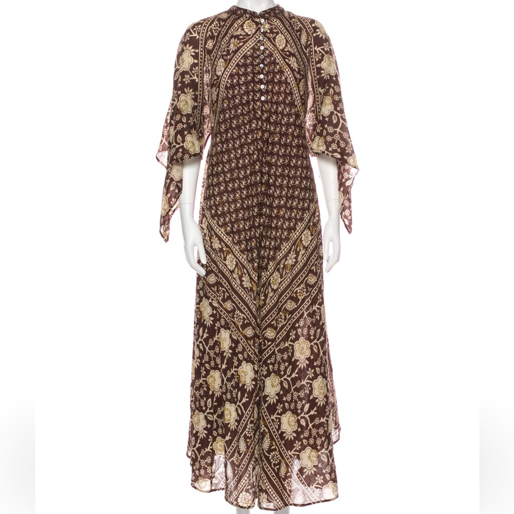 Warm NY Cotton Maxi Paisley Dress S